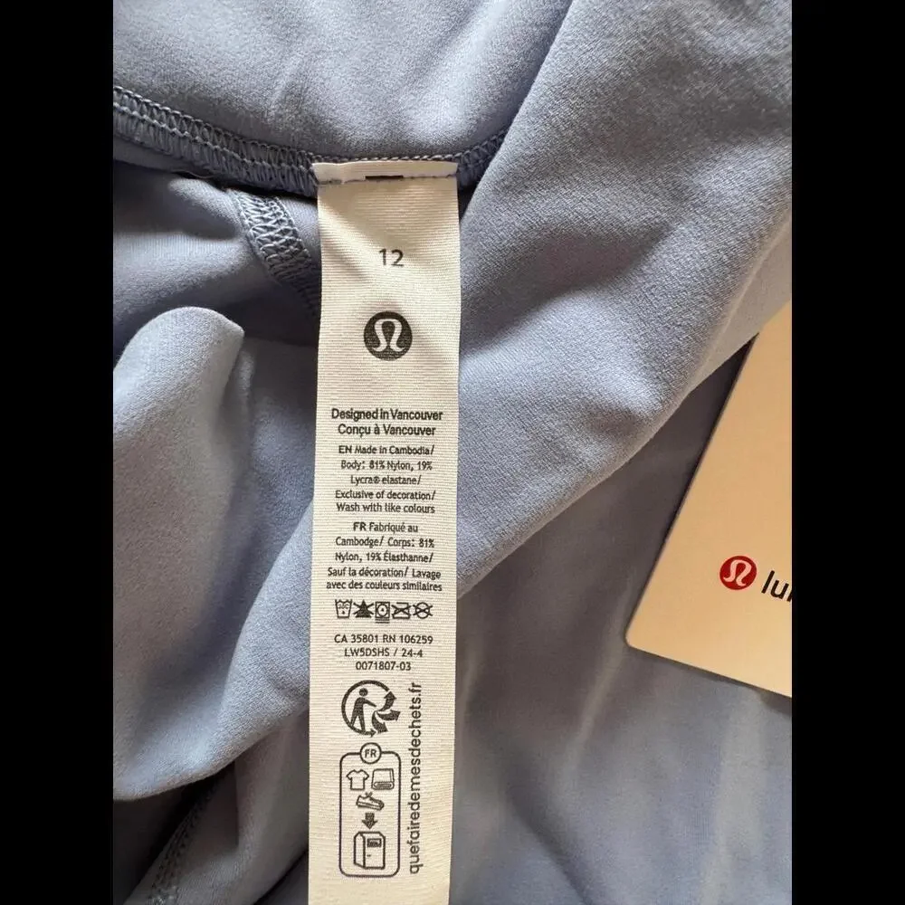 Lululemon Align With Pockets High Rise 25” Blue Willow Size 12 NWT